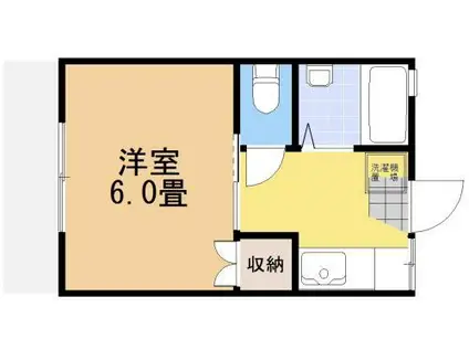 ゴトウハイツ(1K/1階)の間取り写真