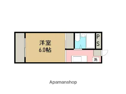 須田ハイツ(1K/2階)の間取り写真