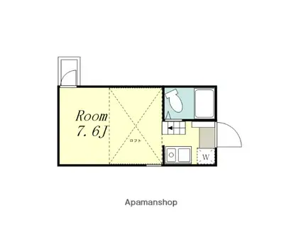コーポSATHO-A(ワンルーム/2階)の間取り写真