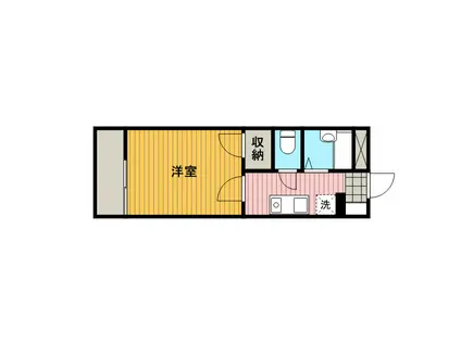 レオパレスアベニューⅡ(1K/3階)の間取り写真