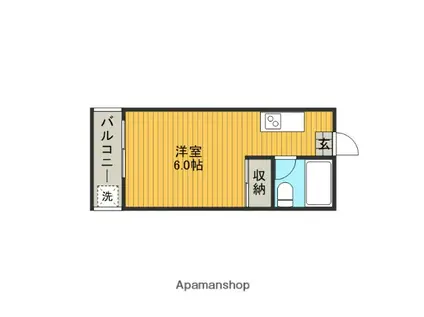 イグチマンション(1K/3階)の間取り写真