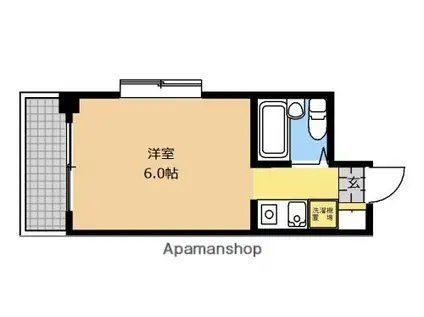 キャッスルマンション橋本(ワンルーム/3階)の間取り写真