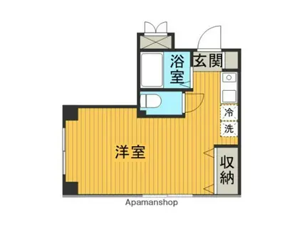 ステップワン(ワンルーム/2階)の間取り写真