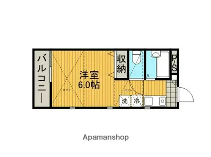 フォレスト相原(1K/2階)の間取り写真