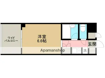 フローラマンション(1K/2階)の間取り写真