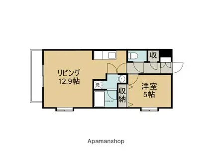 ACT7(1LDK/2階)の間取り写真