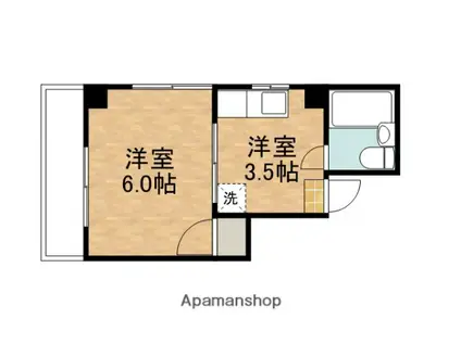 第一高橋ビル(1K/5階)の間取り写真