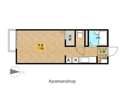 ハイムピア35(1K/1階)の間取り写真