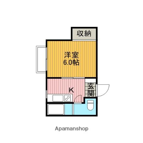 大塚ハイツ(1K/3階)の間取り写真