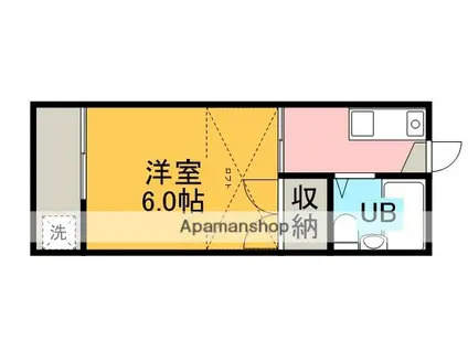 コーポ星が丘(1K/1階)の間取り写真