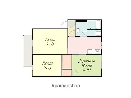 メゾン泉(3K/1階)の間取り写真