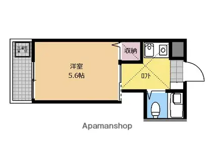 コンフォール相模台(1K/1階)の間取り写真