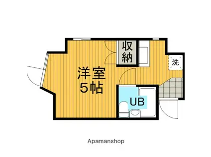 インベストメント清新(ワンルーム/3階)の間取り写真
