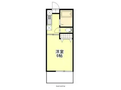 SK北里(1K/2階)の間取り写真