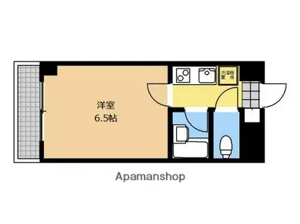 キタミマンション(1K/6階)の間取り写真