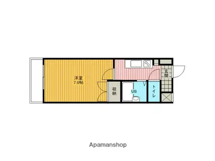 プリマヴェール町田(1K/3階)の間取り写真