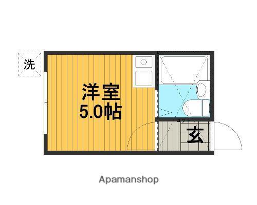 サニーサイドハウス(1K/1階)の間取り写真