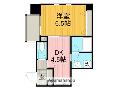 アリオス北里(1DK/3階)の間取り写真