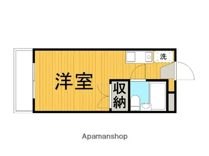 サンビレッヂ町田(ワンルーム/2階)の間取り写真