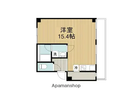 ホシノタニ団地(ワンルーム/4階)の間取り写真