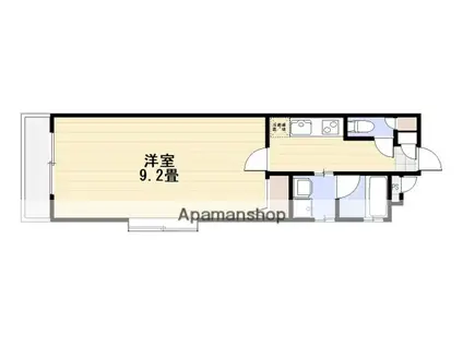 フラット福寿11(1K/2階)の間取り写真