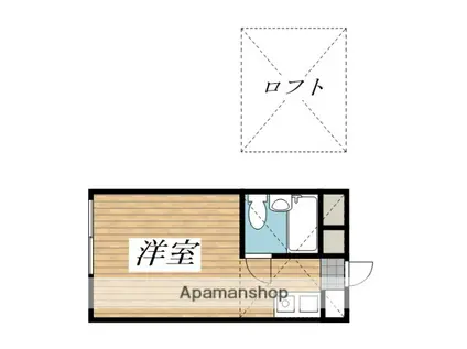 ローリエ相模大野(ワンルーム/2階)の間取り写真