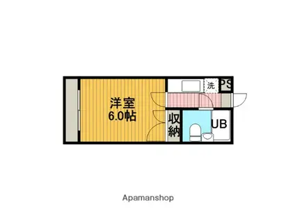 菱和パレス淵野辺(1K/2階)の間取り写真