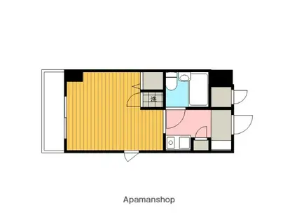 ライオンズマンション相模原第6(ワンルーム/5階)の間取り写真