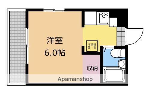 クレールフチノベ(ワンルーム/1階)の間取り写真