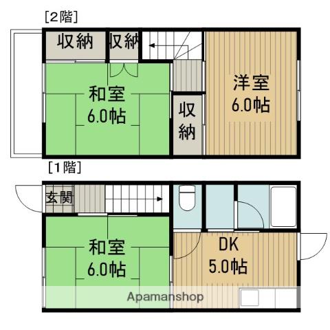シルクテラスハイム(3DK)の間取り写真