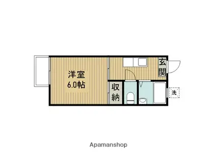 メゾンM&Y(1K/1階)の間取り写真