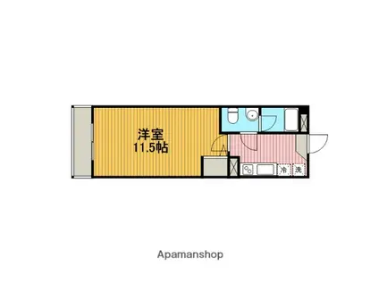 カーサ・ドマーニ(1K/3階)の間取り写真