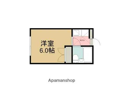 スカイピア相模原B(ワンルーム/2階)の間取り写真