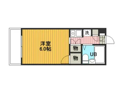 ラフォーレ(ワンルーム/1階)の間取り写真