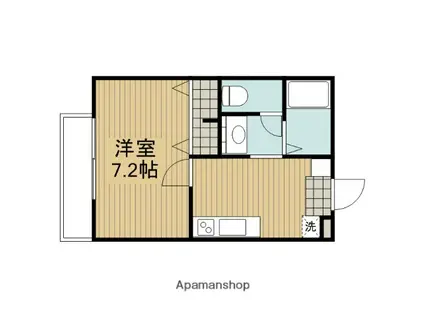 MAISON EMA(1K/1階)の間取り写真