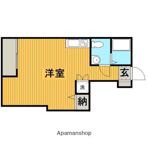 VILLA ISHII(ワンルーム/1階)の間取り写真