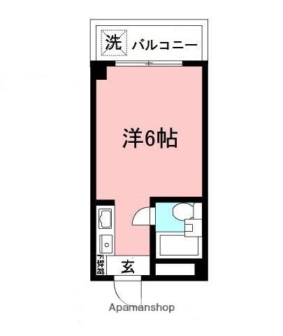 リープハイツ(ワンルーム/3階)の間取り写真