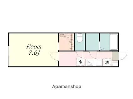 SEAT LAGOON 入谷東4丁目(1K/1階)の間取り写真