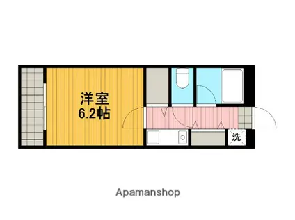 相模原ロイヤルハイツ(1K/3階)の間取り写真