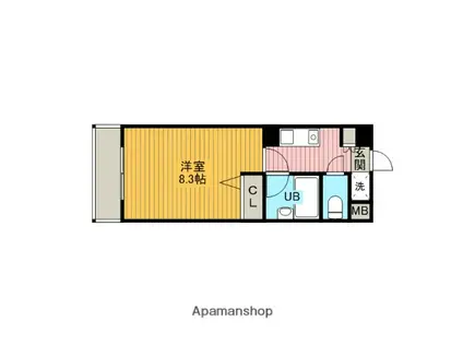 第1芙蓉ハイツ(1K/3階)の間取り写真