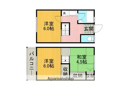 ガーデンS(3K)の間取り写真