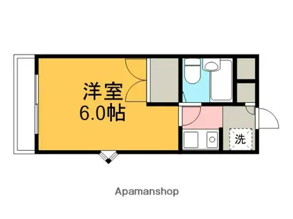 セジュール橋本(1K/2階)の間取り写真