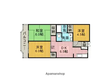 アーバン淵野辺(3DK/3階)の間取り写真