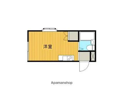 サンプラザ若松(ワンルーム/1階)の間取り写真