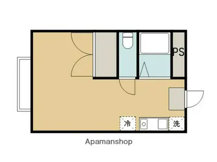 ファーストパレス金森Ⅱ(ワンルーム/2階)の間取り写真