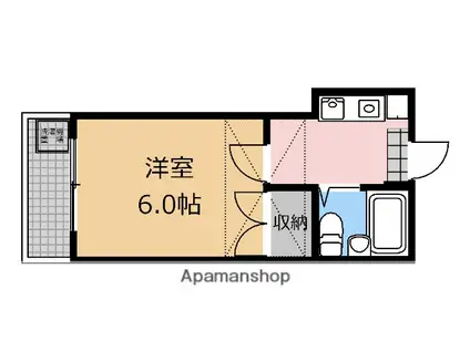 THE VOYAGER(1K/2階)の間取り写真