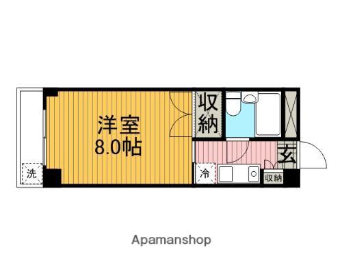 フェスト渕野辺(ワンルーム/4階)の間取り写真