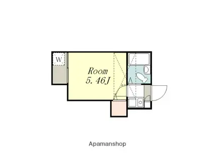 フレッシュメント1(1K/2階)の間取り写真