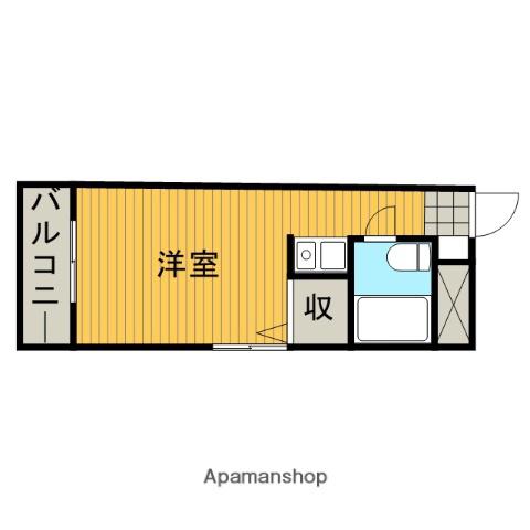 カサブランカ相模台(ワンルーム/3階)の間取り写真