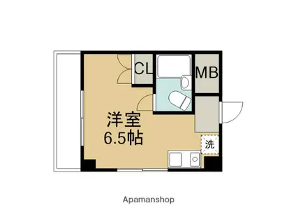 ジュネス南大沢(ワンルーム/2階)の間取り写真